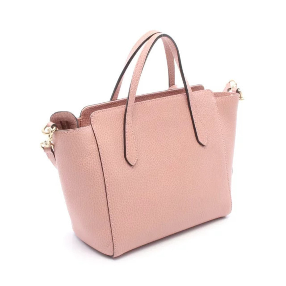 Gucci Leather Swing Handbag Pink
